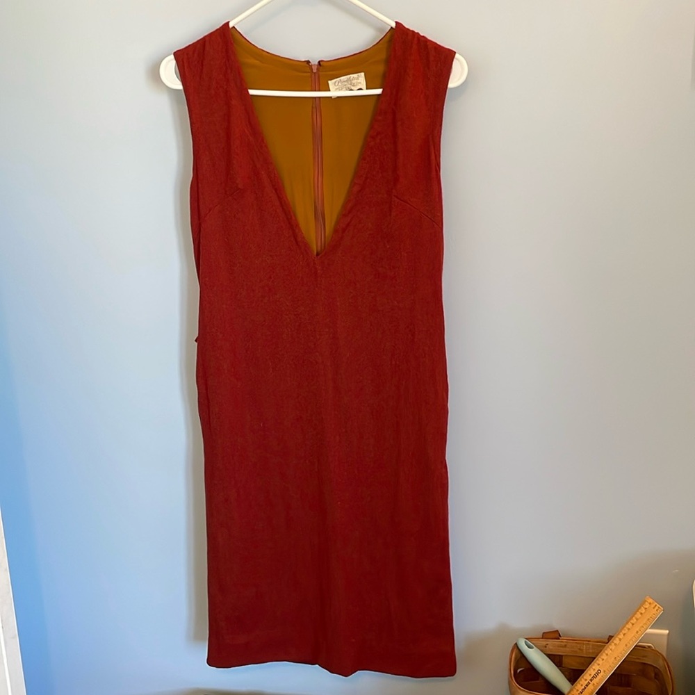 Vintage Pendleton 100% Wool Lined Deep V Neck Mid… - image 1
